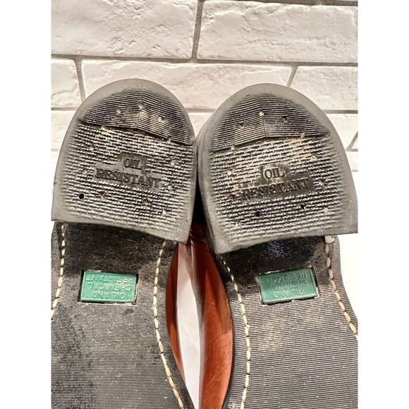 Cowboy Work Boots Leather MADE IN USA Sz 9 Oil & Chemical Resistant Soles - Picture 16 of 16